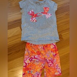 Under Armour Kids Set - Gray and Pink
